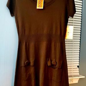 Brown Sweater Dress